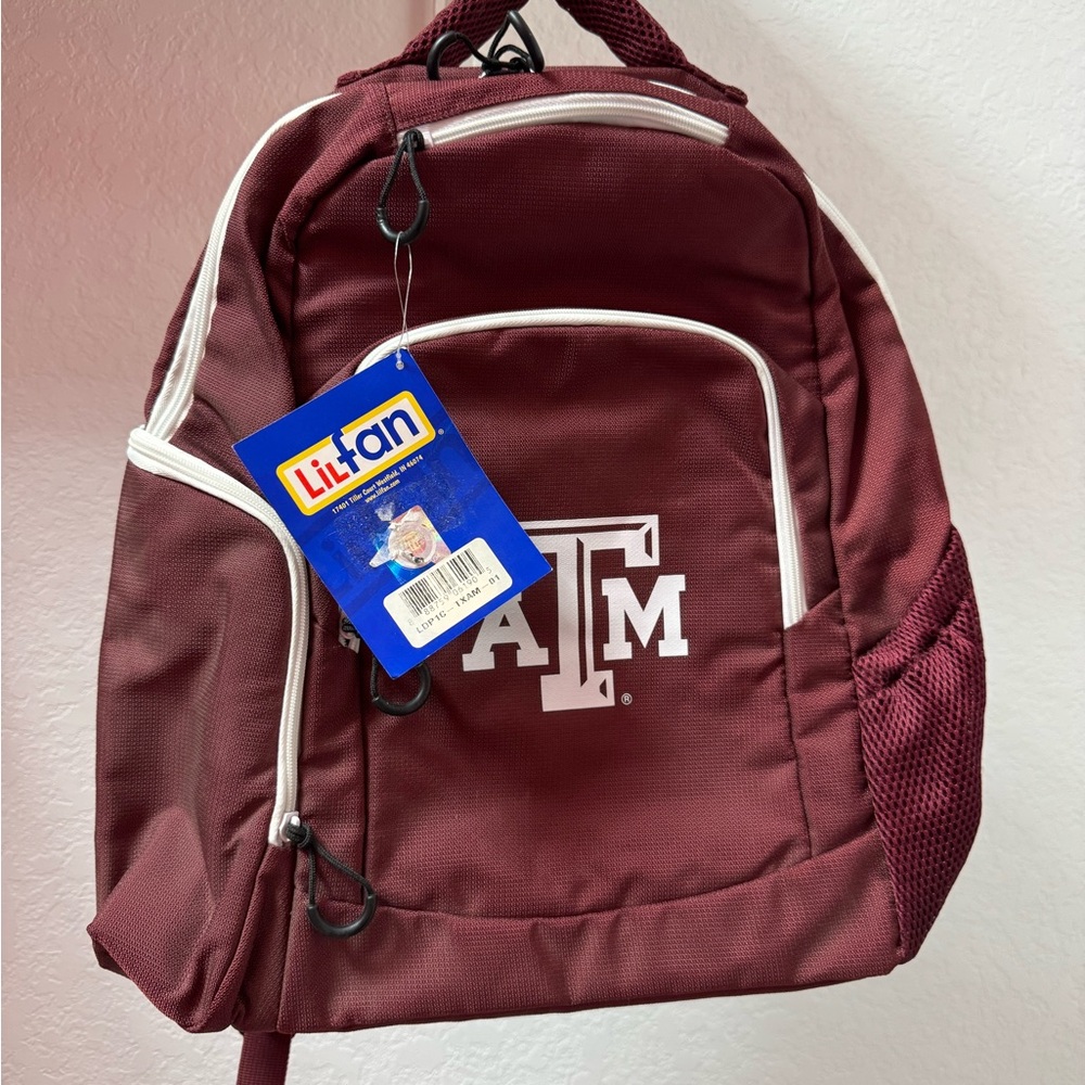 Lil fan Texas A&M Diaper Backpack